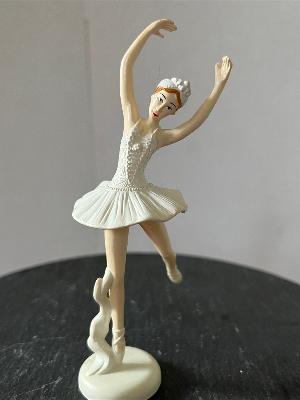 Ballet Dancer Figurine Sculpture Vintage Cake Topper 5”